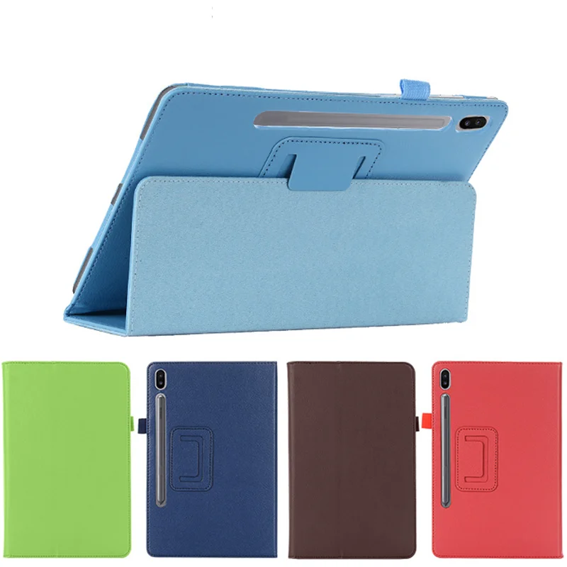 Мягкий кожаный чехол подставка Folio для планшета Samsung Galaxy Tab S6 T860 T865 T867 SM 10 5&quot|Чехлы