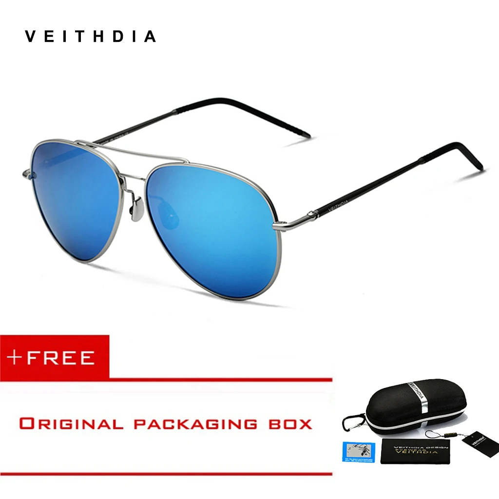 Мужские солнцезащитные очки VEITHDIA из алюминиево-магниевого сплава с