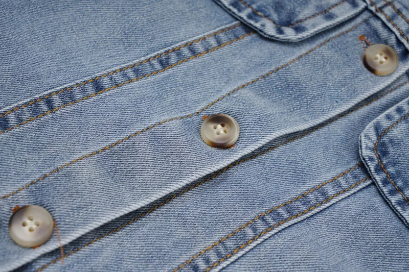 

[EAM] Half-body Skirt Pleated Blue Denim Two Pieces Suit New Lapel Short Sleeve Women Fashion Tide Spring Summer 2021 1DE0066