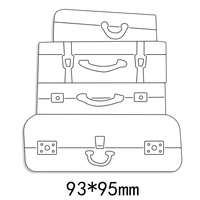 vintage suitcase stack metal cutting dies stencil for diy scrapbooking photo album embossing paper card decorative