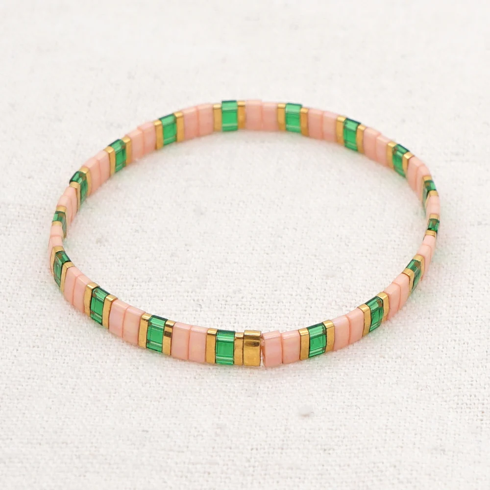 Go2boho браслет из стеклянных бусин для женщин ювелирные изделия Femme модные японские