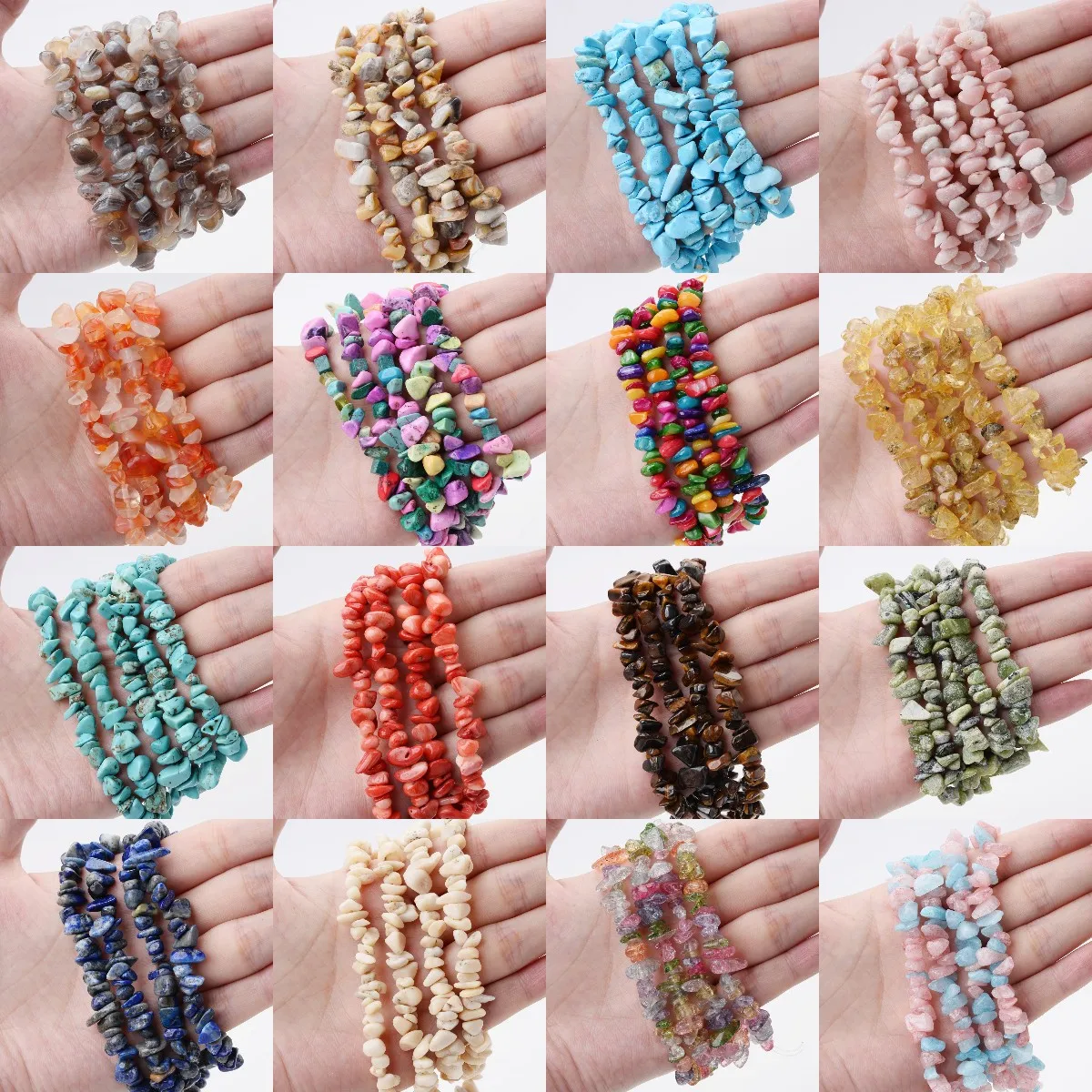 Бриллиантовые бусины из камня бирюзы Кристалл свободной формы гравий