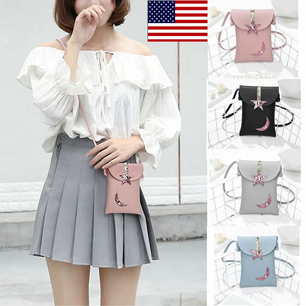 Женская сумка Кроссбоди из ПУ кожи со звездами и Луной|Сумки с ручками| |