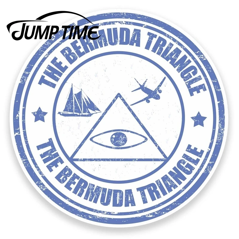 Время перехода на Бермуды треугольная Виниловая наклейка для iPad ноутбука