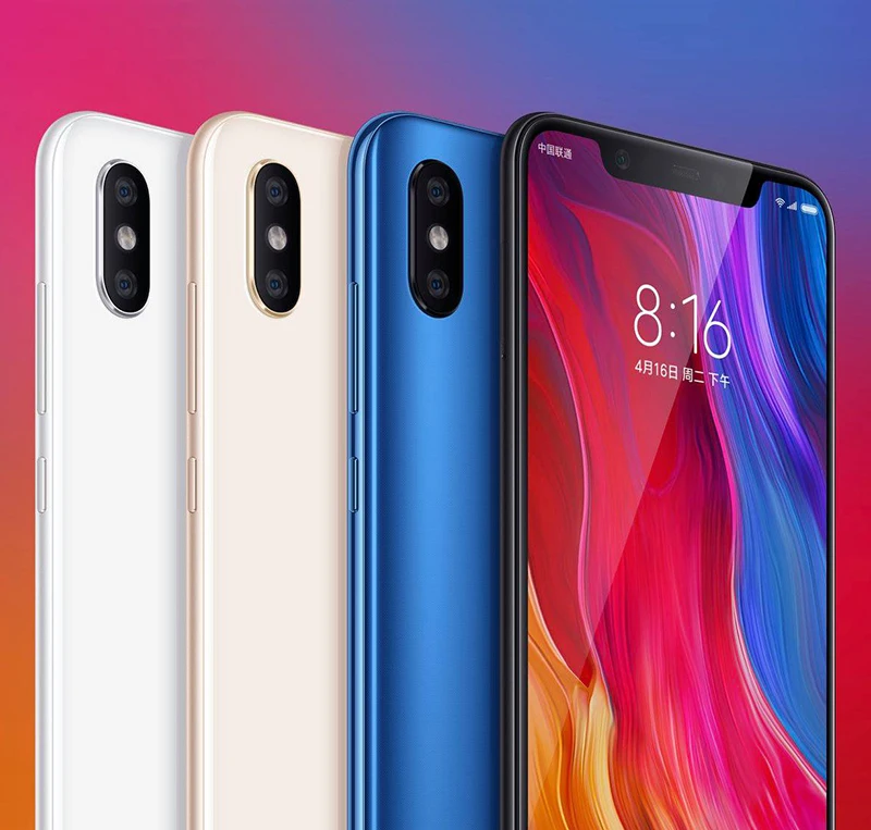 Глобальная версия Xiaomi mi 8 6 Гб 64 полноэкранный Восьмиядерный процессор Snapdragon 845