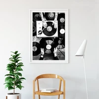 canvas nordic pictures home decoration dj disc player paintings wall art hd prints creative hotel poster modular for living room