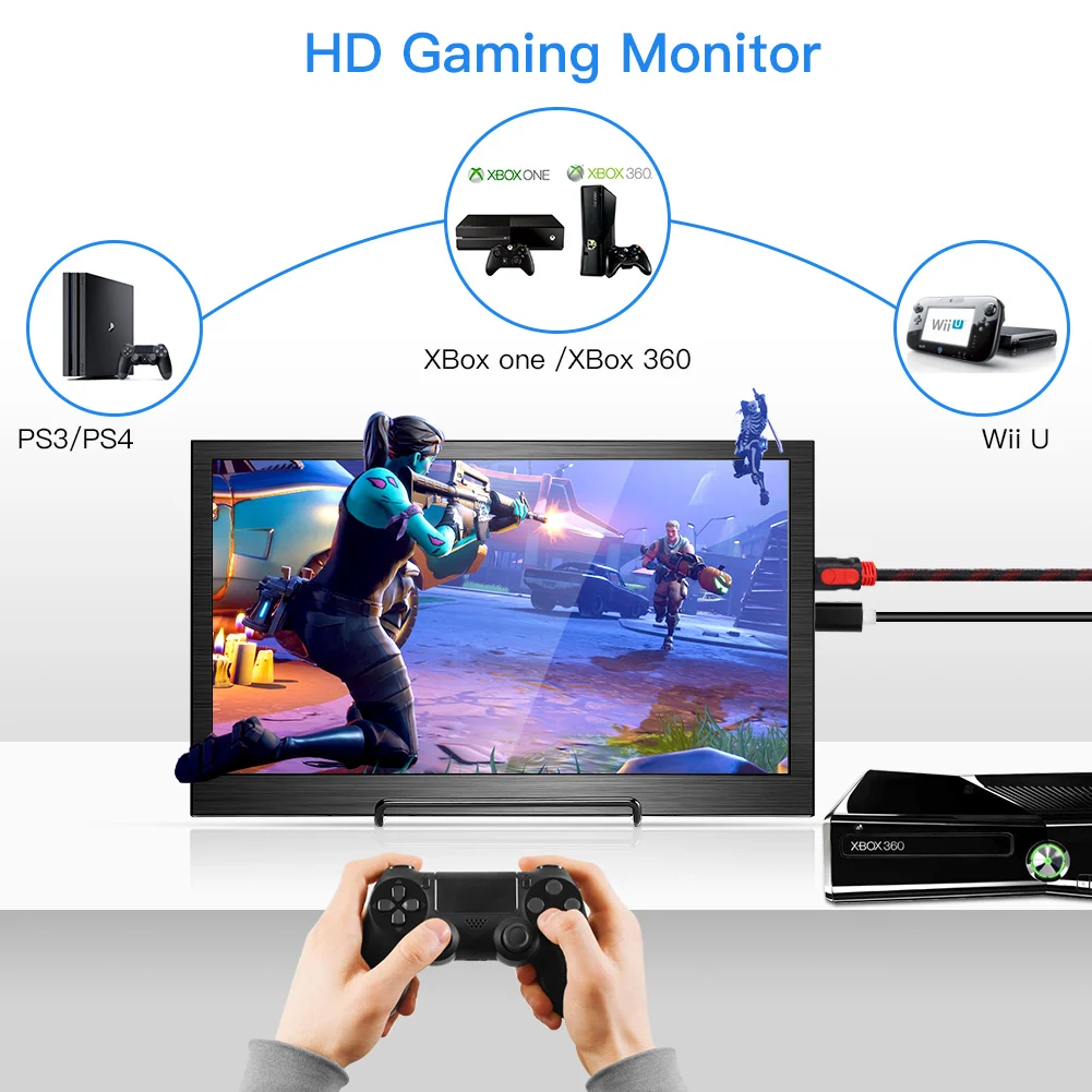 EYOYO тонкий портативный ЖК hd монитор 13 3 &quotusb type c mini hdmi для ноутбука xbox