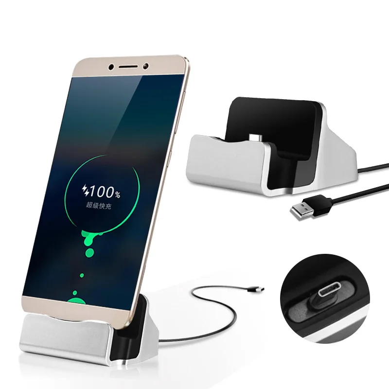 

USB Cable Sync Cradle Charger Base For Xiaomi Huawei Android Type C Stand Holder Charging Base Dock Station For IPhone Samsung