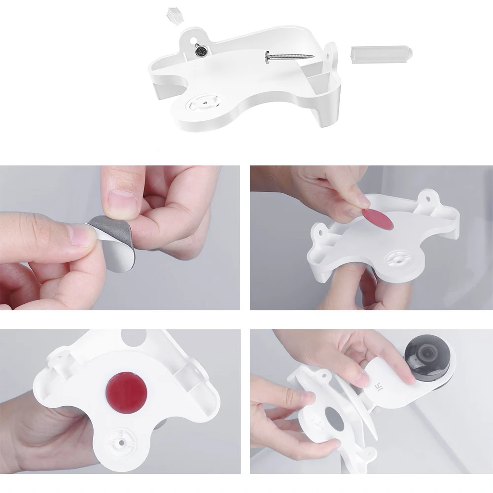 Wall Mount Holder for YI Home Camera Stylish Triangle Corner Bracket Fixed Stand Compatible with 1080P/YI 720P | Безопасность и
