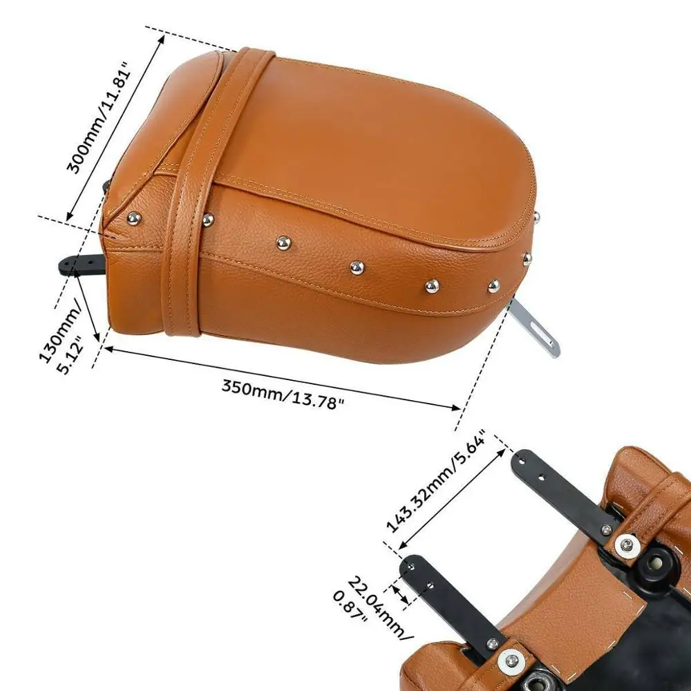 Мотоциклетное черное/пустынное кожаное заднее ПАССАЖИРСКОЕ СИДЕНЬЕ ДЛЯ Indian Chief