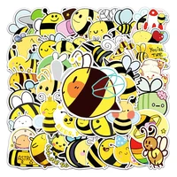 103050pcs kawaii cute bee cartoon stickers aesthetic laptop water bottle waterproof graffiti decal di y sticker packs kid toy