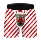 Мужское нижнее белье в виде слона, боксеры, Трусы в полоску, сексуальные боксеры, мужское нижнее белье