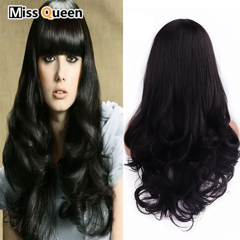 MISS QUEEN 22 дюймов чистый черный длинный кудрявый синтетический парик женский Афро