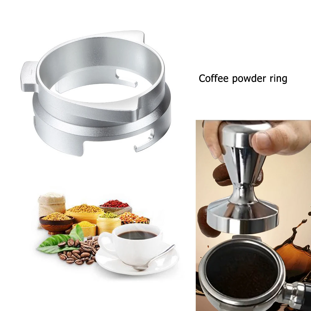 

Coffee Powder Receiving Dosing Ring Rotatable Aluminum Alloy Loop for 54mm Breville 8 Series Coffee Machines Accessories