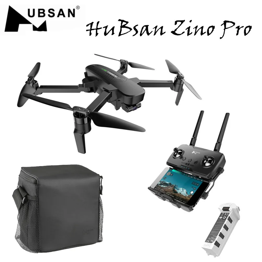 Квадрокоптер Hubsan ZINO PRO 3 осевой GPS Wi Fi 4 км FPV с камерой 4KHD RC|Радиоуправляемые