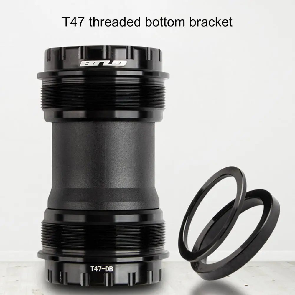 

1 Set GUB T47-DB Aluminum Alloy Heat-resistant Black Bottom Bracket Anti-rust Waterproof Thread Bottom Bracket Bicycle Supplies