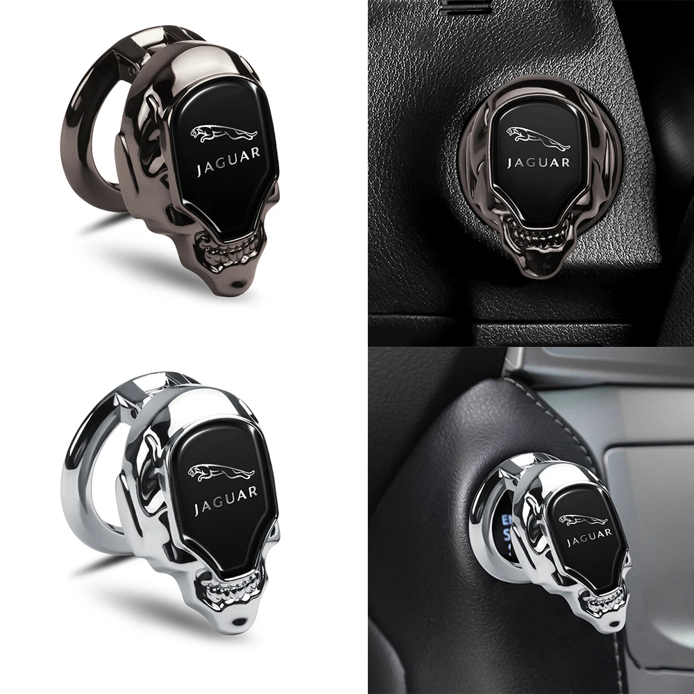 

1Pcs One Button Ignition Decorative Ring Cover Car Engine Start / Stop Button Sticker For Jaguar XK F-TYPE I-PACE XF XJ XEL XFL