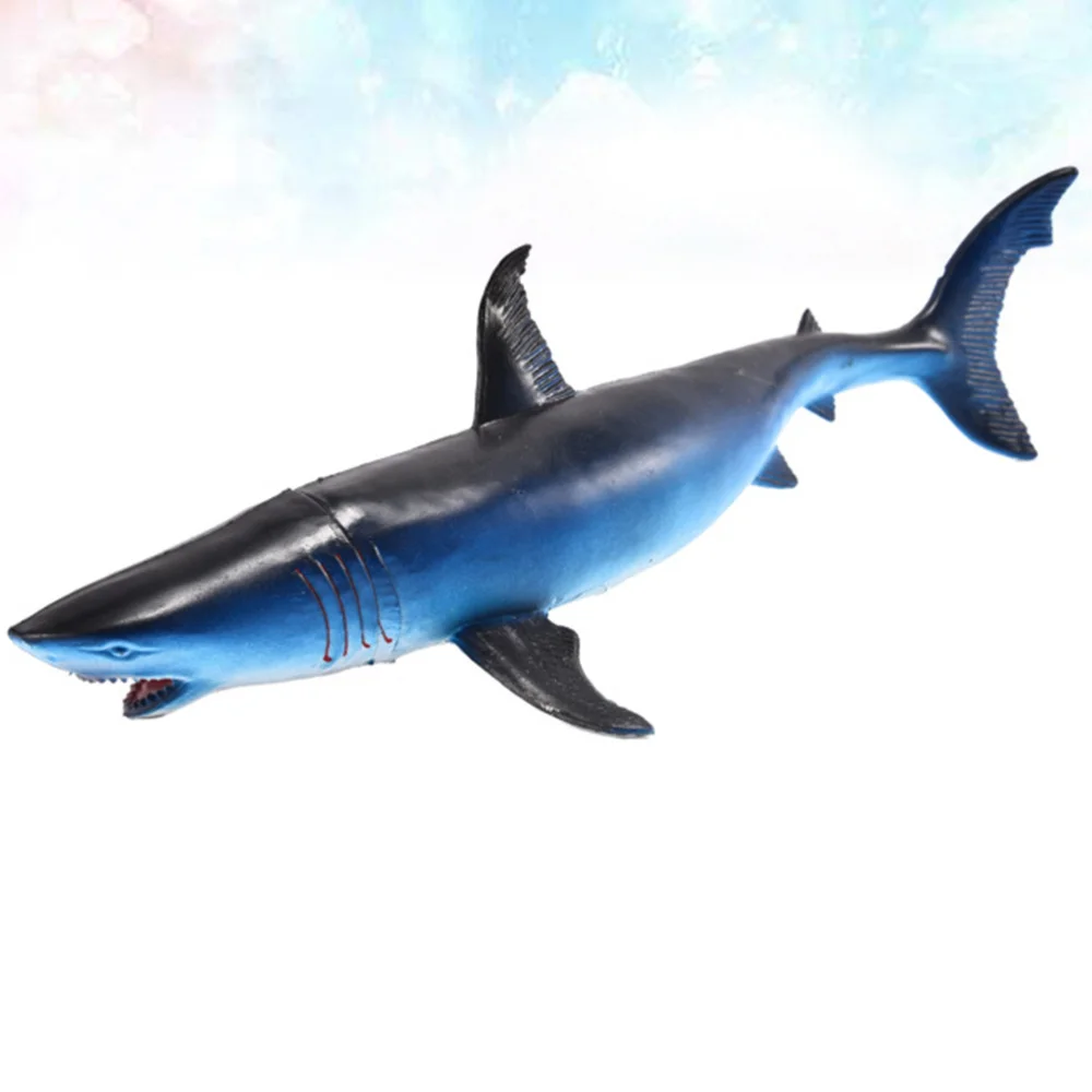 Simulation Shark Model Wildlife Sounding Figurine Desktop Adornment Educational Toy (Blue) | Игрушки и хобби