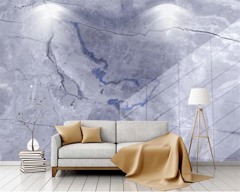 Новый модный атмосферный синий сланцевая плита мраморные обои papier peint |