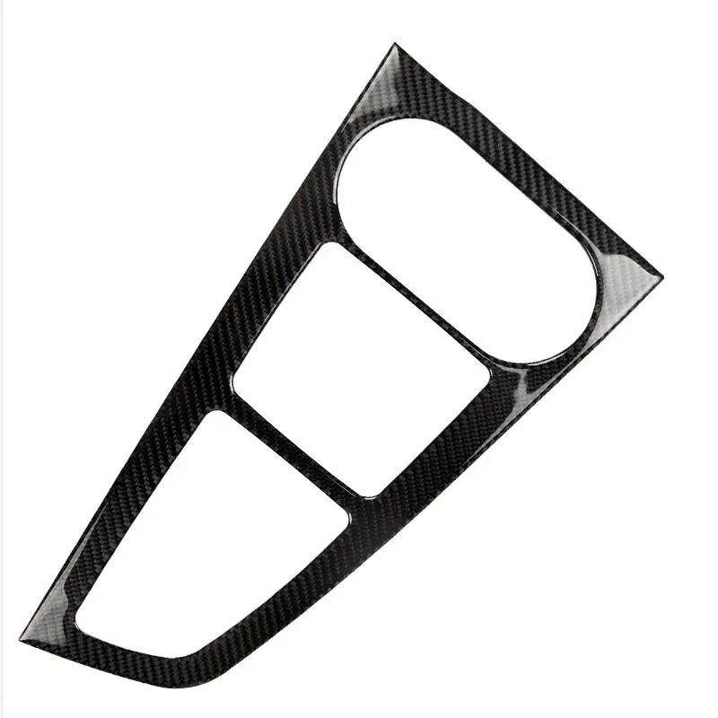 Carbon Fiber Car Control Gear Shift Box Panel Water Cup Holder Frame Cover Trim Accessories For Audi a4 b9 2017-2019 Car-Stling |