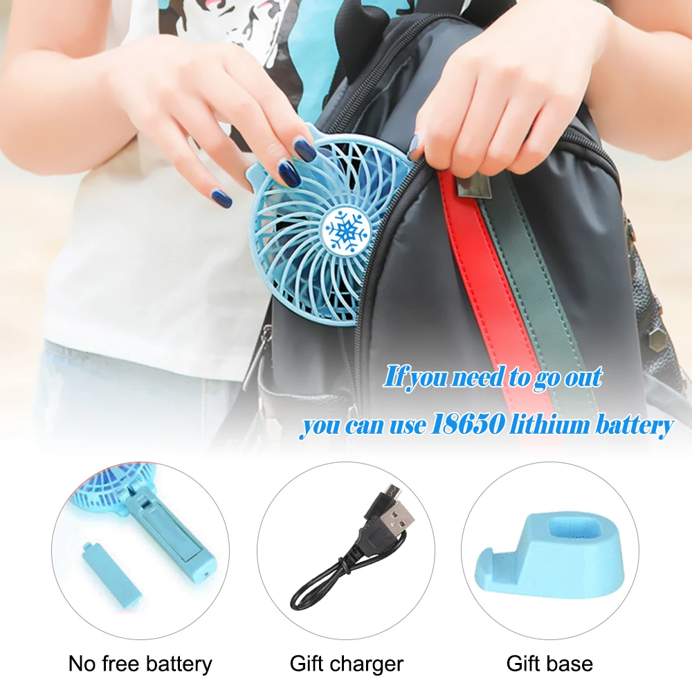 Складной ручной кулер с зарядкой от USB портативный офисный домашний дорожный