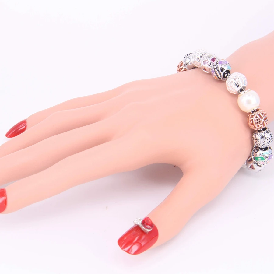 Браслет Hemiston TS с символом солнца голубые бусины в виде черепа браслет из кармы