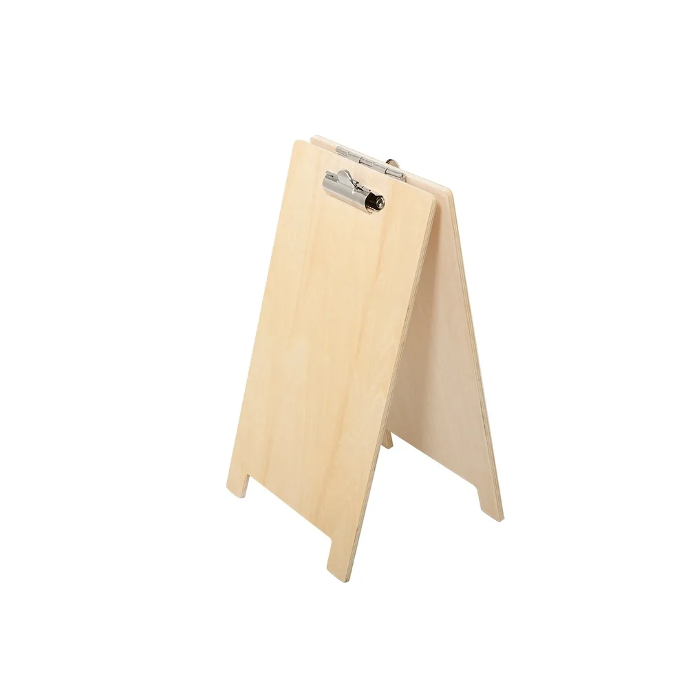 Restaurant Wooden Menu List Price Tag Sign Holder A5 Double Side Display Rack Clip | Дом и сад