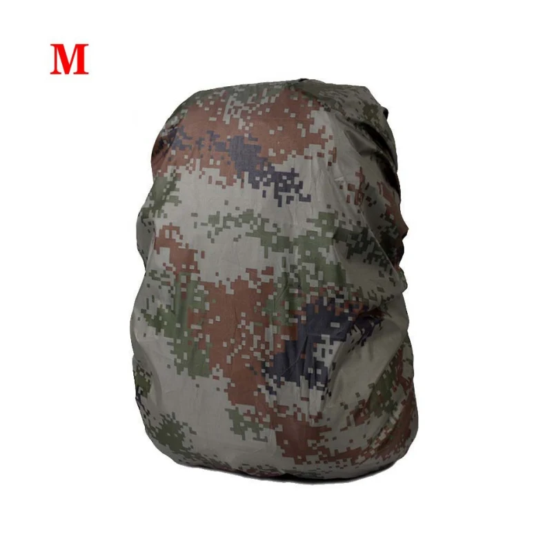 

Portable Camouflage Backpack Cover Waterproof Rainproof Rain Rucksack Pack Dustproof Cover For Travel Camping Outdoor Climbing M