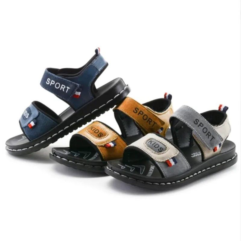 

Cowhide Boys' Beach Shoes Sandals Summer Kids Shoes Fashion Light Soft Flats Toddler Sandals Infant Casual Shoes Outdoor