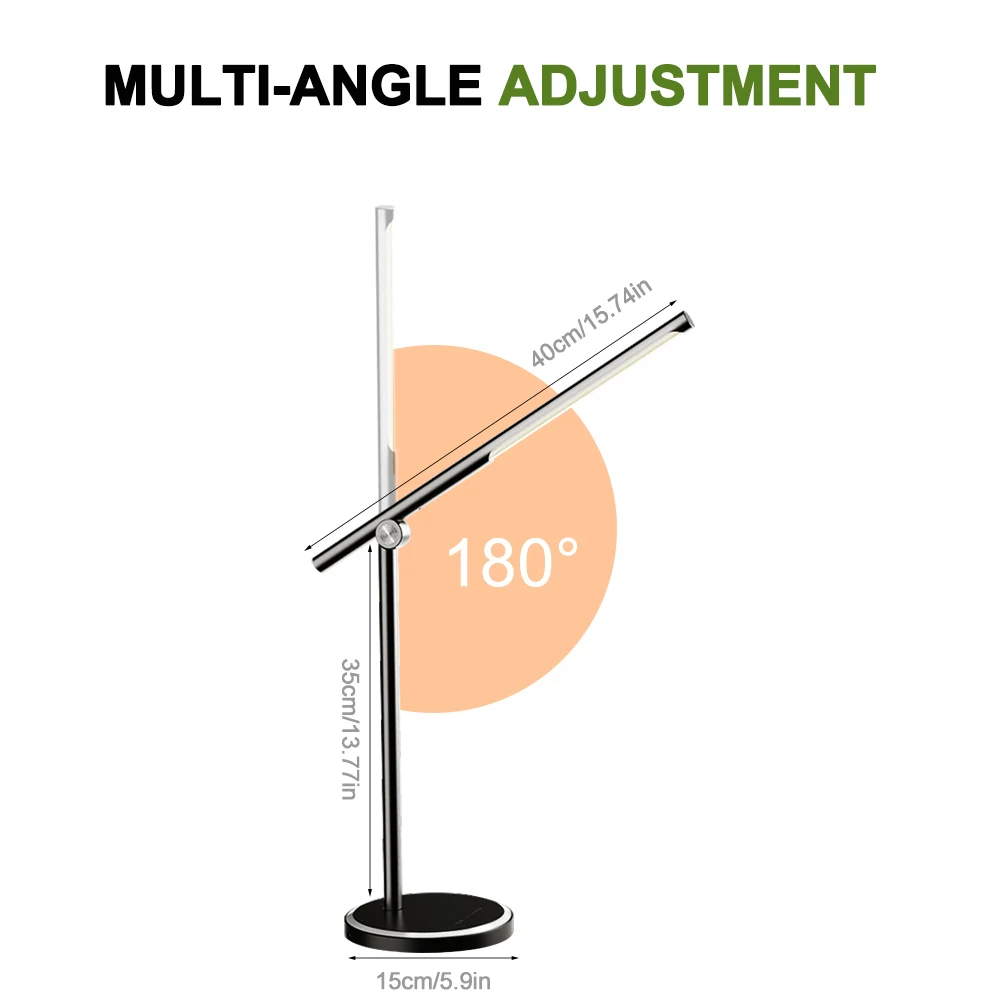 Светодиодный настольный светильник 5 цветовых режимов x5 Dimable Levels с сенсорным