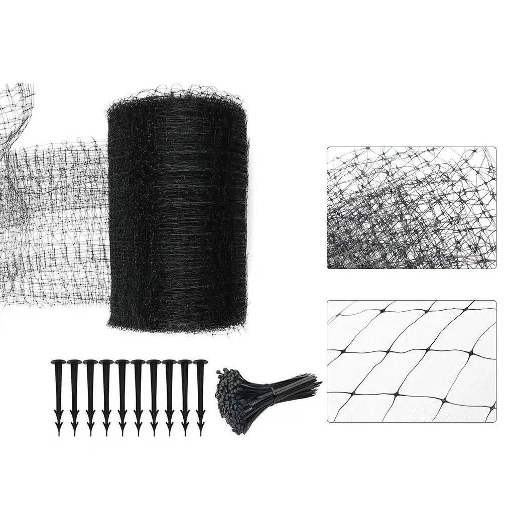 

4.2x4.2m/ 2.1*30m Multifunctional Garden Supplies Anti-bird Net Anti-deer Fence Net PP Material Protective Net With Tie Dropship