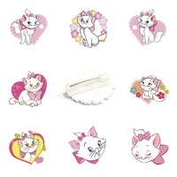 disney character cute marie cat acrylic enamel badges pins epoxy resin cartoon brooches gifts for girls jewelry hot sale fds170