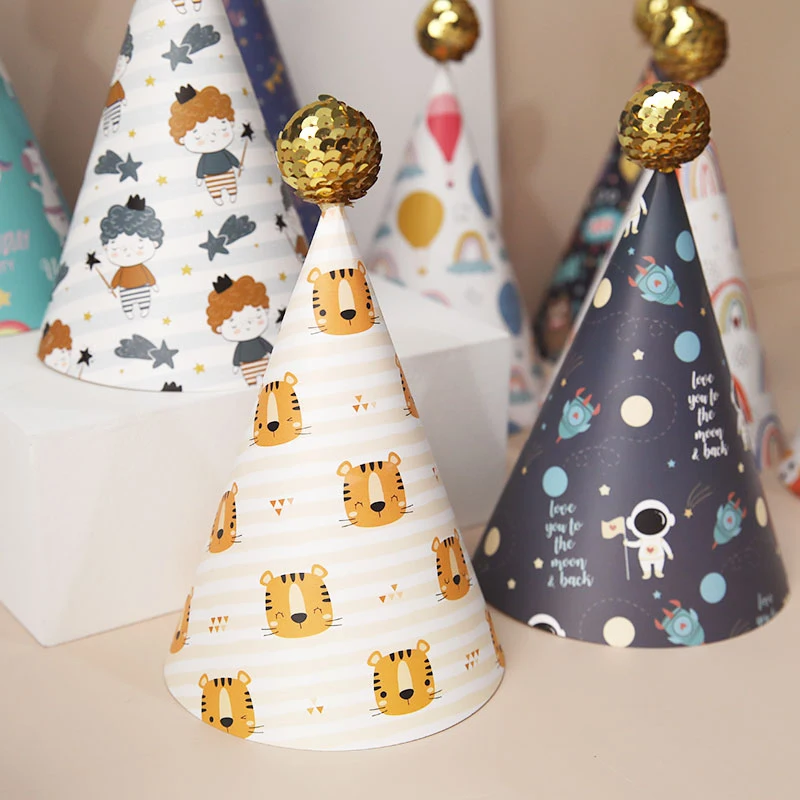 Комплект из 3 предметов с шляпы для вечеринки по случаю Дня рождения узором в