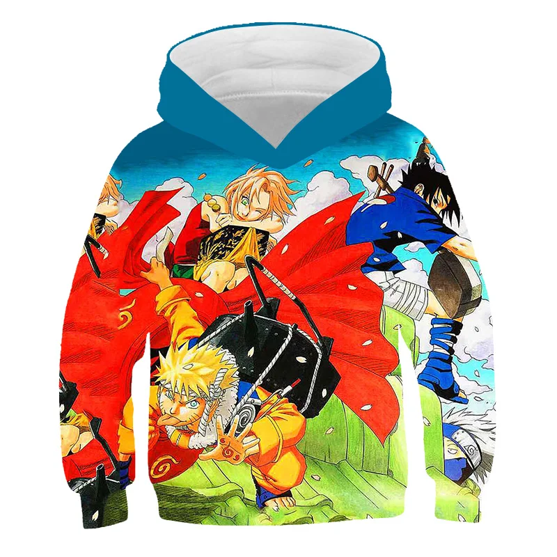 

4-14 Year Old Children 3D Printed Pattern Spring, Autumn and Winter Fashion Hoodie Casual Sweatshirt Boy and Girl Pullover