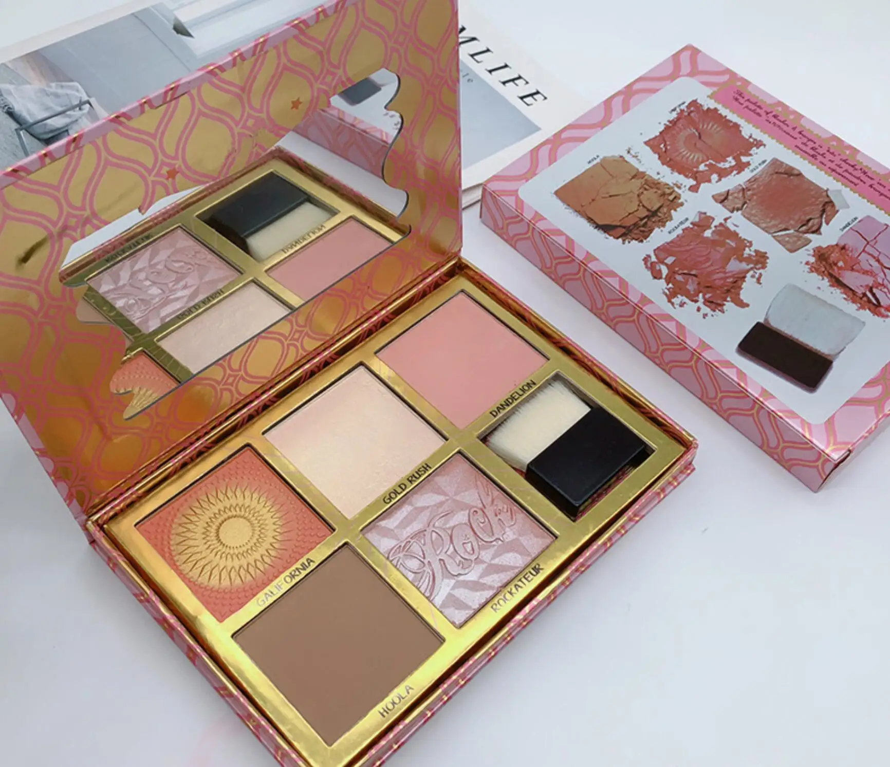 

2021new5 Eyeshadow paletteb Palette Brush Makeup Eyeshadow Limited Editio blush makeup contour palette