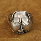 LINSION пикантные бедра дьявола ягодицы попа кольцо Cupronickel мужские байкерские Рок Панк ювелирные изделия CP270 США Размер 7  15