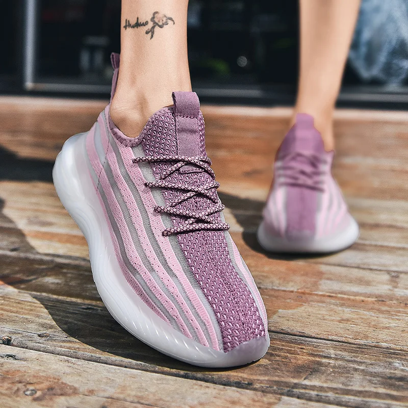 

2021 New Winter Men's Fashion Sneakers Breathable Platform Damping Running Shoes Lightweight Rubber Mesh Leisure shoes