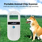 Перезаряжаемый чип для животных чип для сканера портативный ридер OLED дисплей Идентификация животных бирки для домашних животных чип для сканера