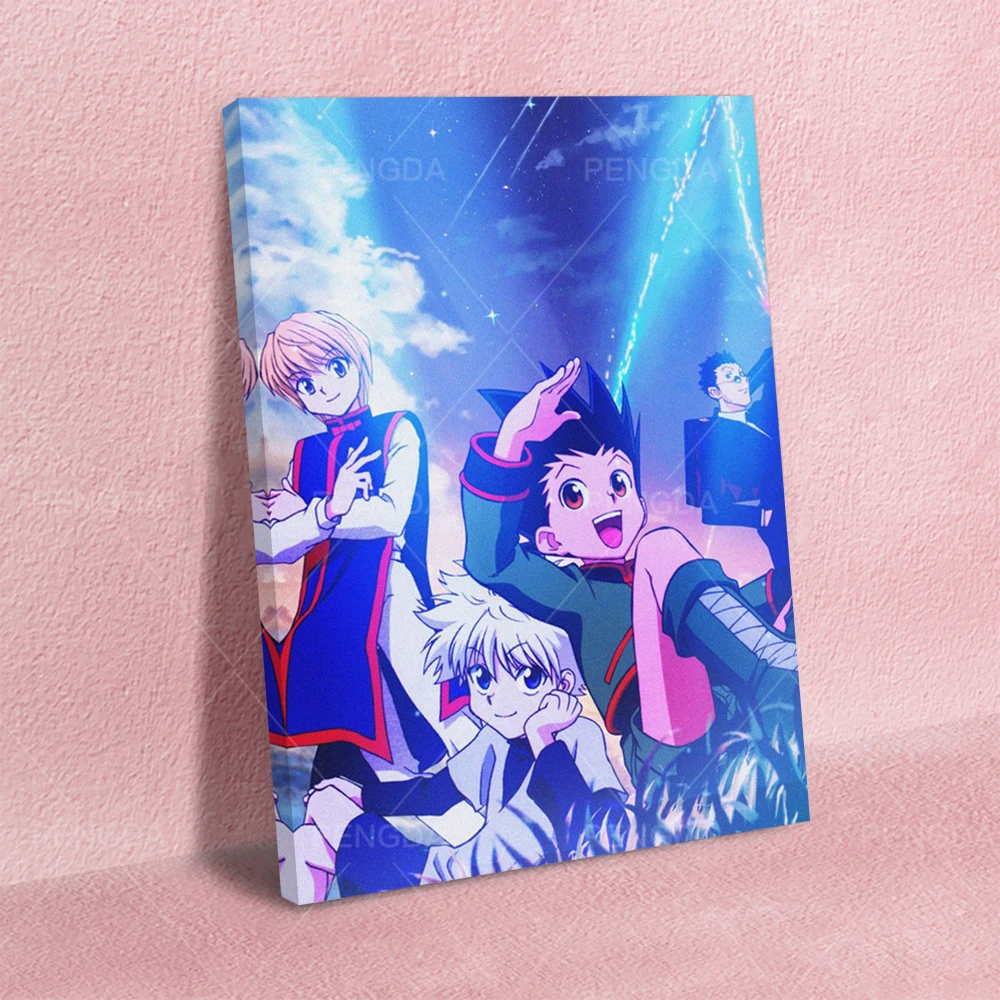 Гостиная без рамки модульная Hd печатает HUNTERxHUNTE картины японская анимация роль