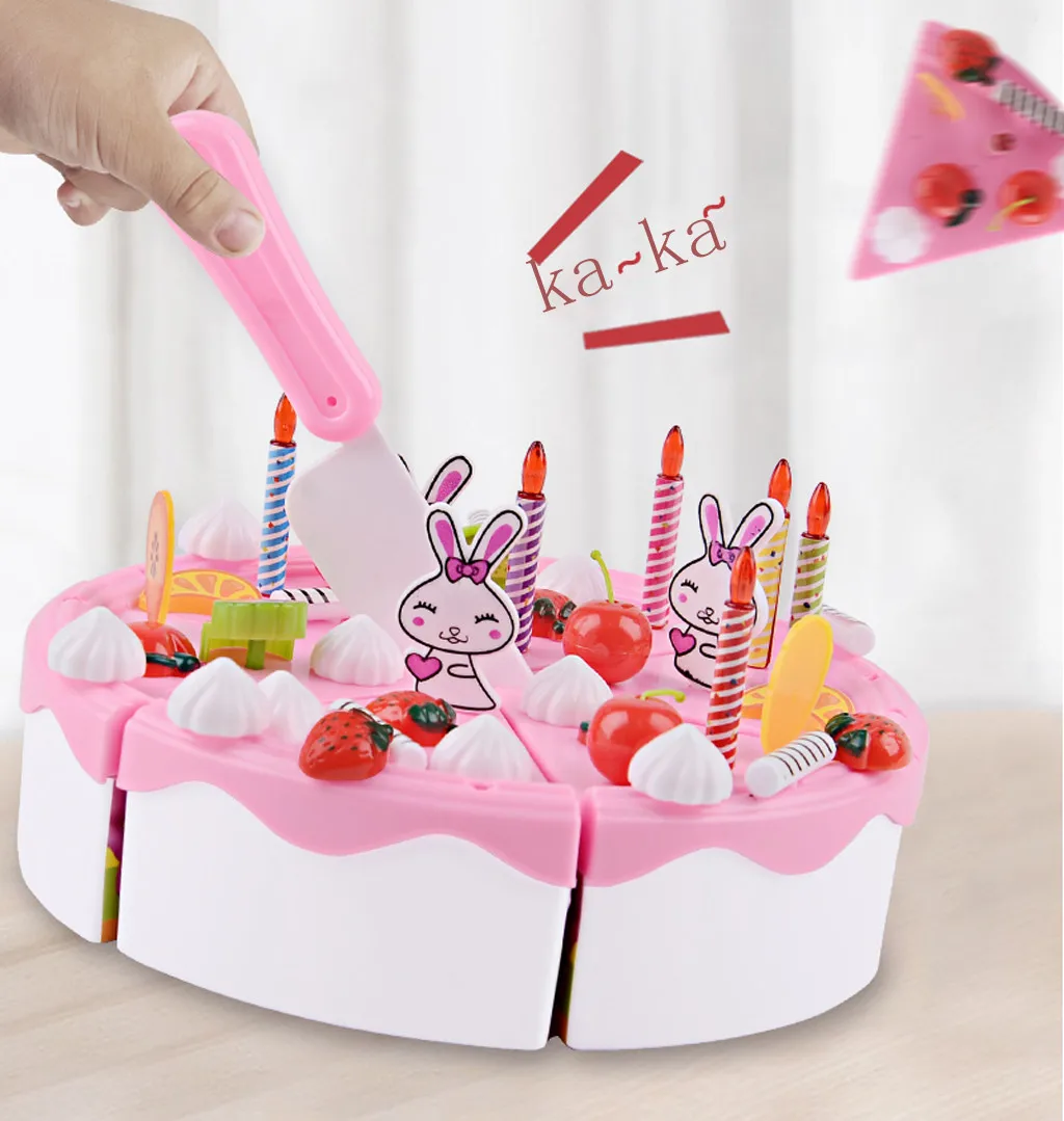 1 Набор Миниатюрная игрушка для резки торта обучающая мебель девочек игрушки