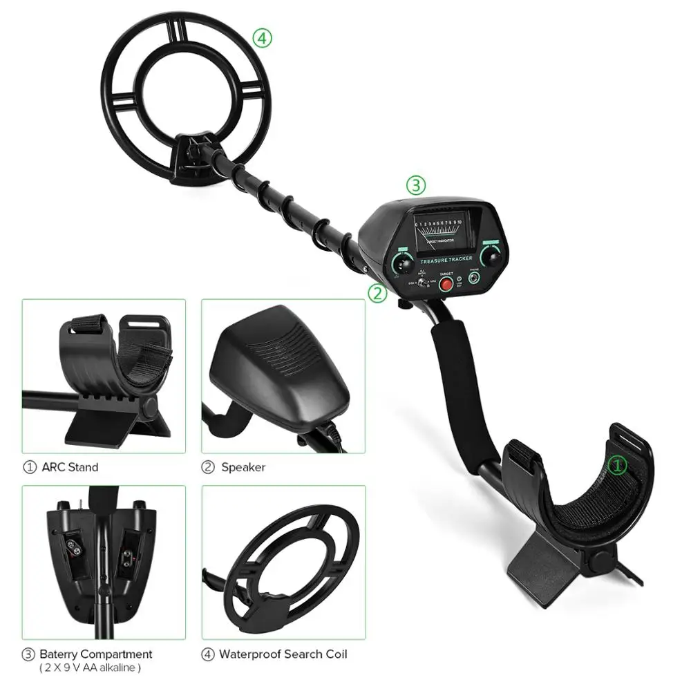 Professional Metal Detector Underground Gold Scanner Treasure Hunter Pinpointer MD3032 | Инструменты