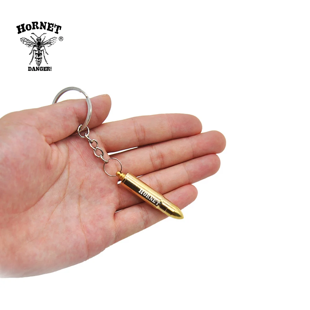 

HORNET Portable Keychain Bullet Shape Metal Sniffer Snuff Spoon Snorter Powder Sniff Smoking Pipe