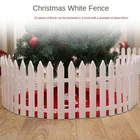 JIEME рождественские товары, забор для елки, украшение для сцены, съемный пластиковый забор, пластиковый забор, белый пластиковый забор