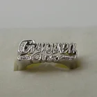 Кольцо унисекс, из нержавеющей стали, с именем на заказ