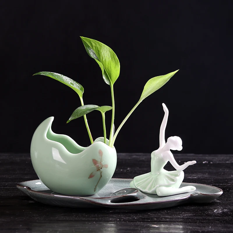 Креативный керамический орнамент Celadon официальная горничная для обжига