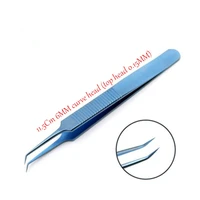 6mm curved headtop head 0 15mm micros titanium alloy 11 5cm tweezers ophthalmic forceps