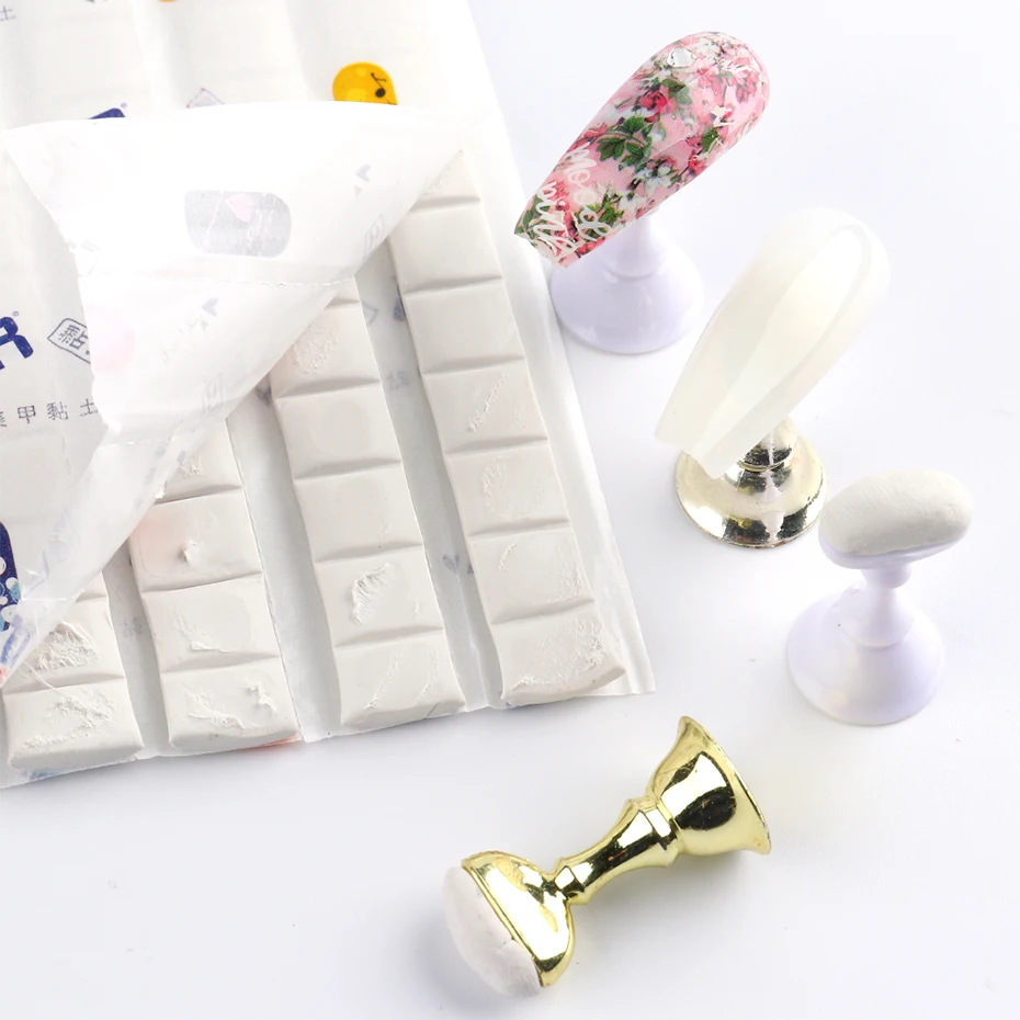 

96pcs Fixing Clay Stick Removable Glue Clay Mud For Nails Tips Holder Multi-Purpose Fixator Clay Reusable Plasticine Fake SA1783