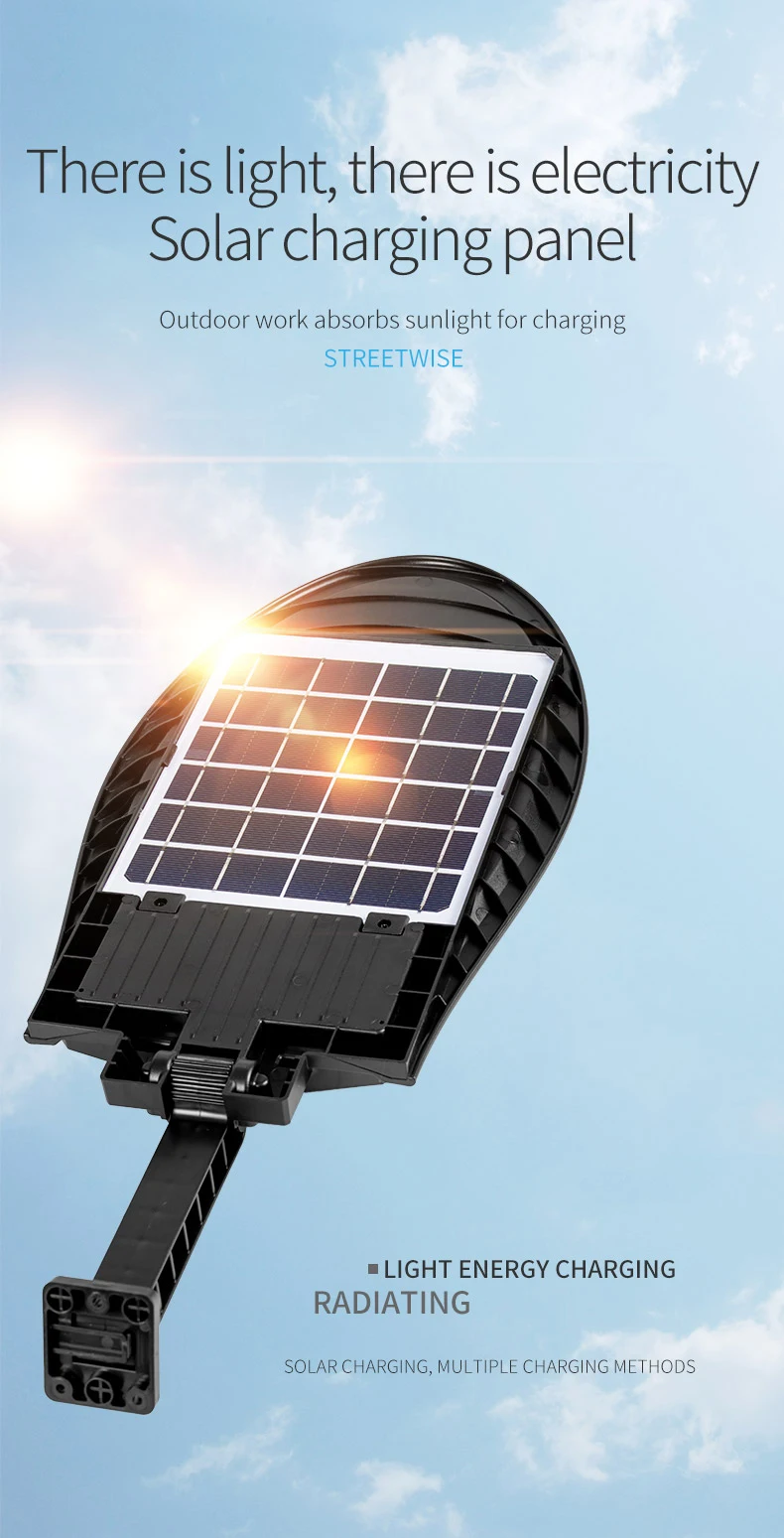 Светодиодный уличный светильник LIIBOT на солнечной батарее освещение для