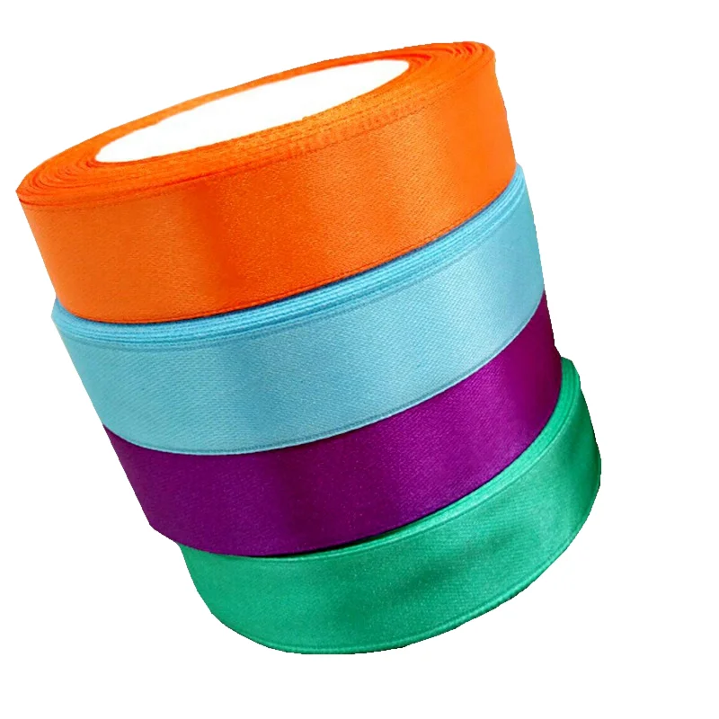 HL 4 рулонов 20 мм Ширина вида цветов атласной лентой Свадебные Новогоднее