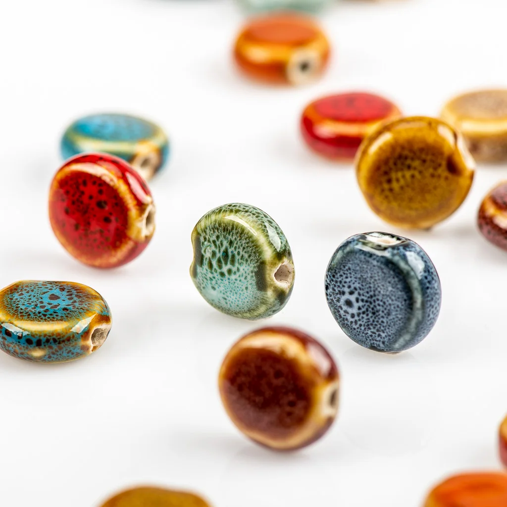 15 #20 шт круглые цветные китайские керамические бусины оптовая продажа s #